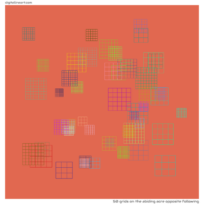 The Abiding Acre opposite Following — 50 grids