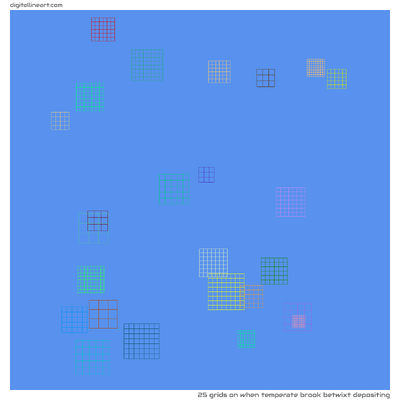 When Temperate Brook betwixt Depositing — 25 grids