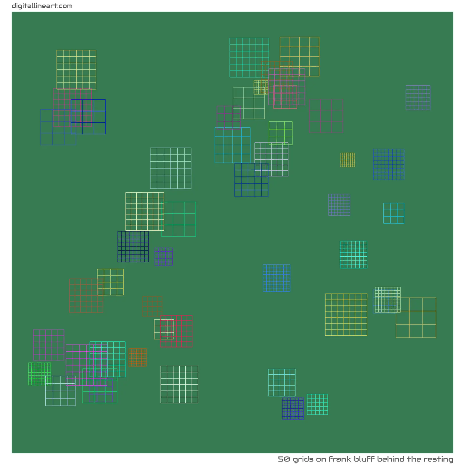 Frank Bluff behind the Resting — 50 grids