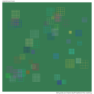 Frank Bluff behind the Resting — 50 grids