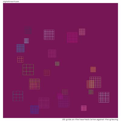 The Heartsick Brine Against the Grieving — 25 grids