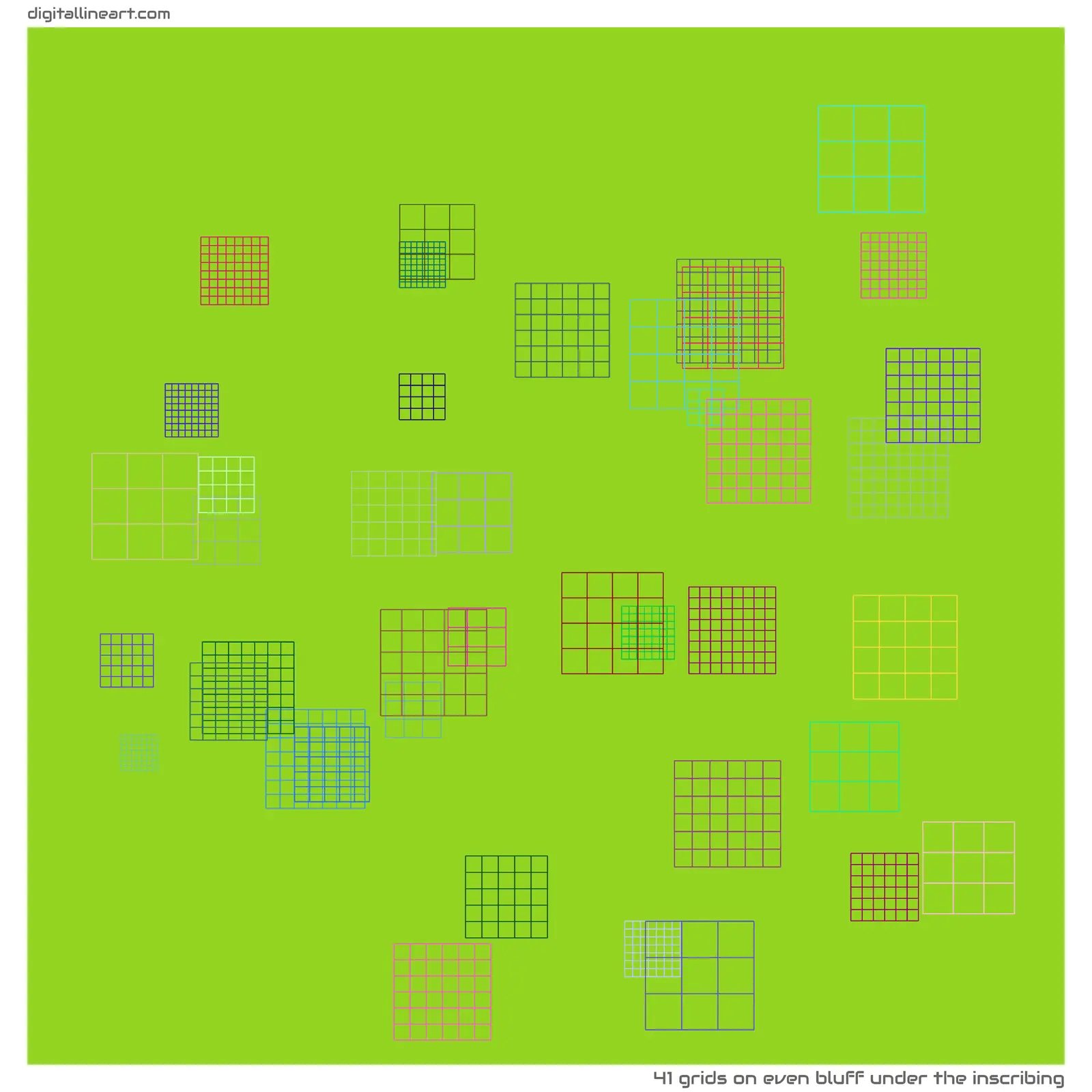 Even Bluff under the Inscribing — 41 grids