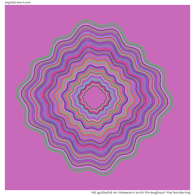Timeworn Arch throughout the Bordering — Guilloché, 46 elements