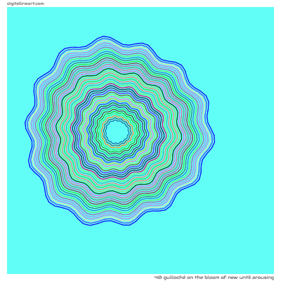 The Bloom of New until Arousing — Guilloché, 40 elements