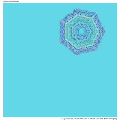 When the Humble Border with Forging — Guilloché, 31 elements