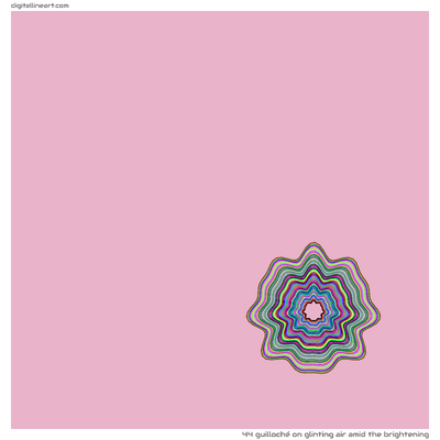Glinting Air amid the Brightening — Guilloché, 44 elements