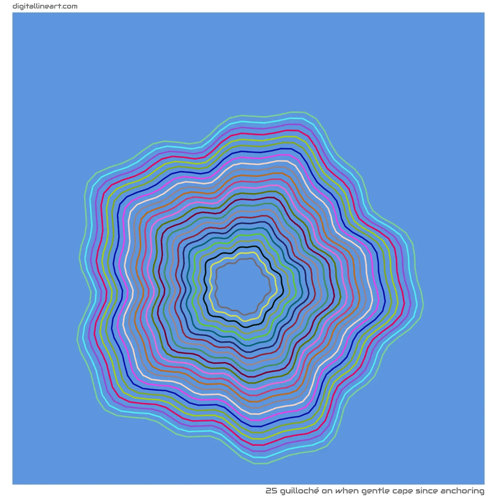 When Gentle Cape Since Anchoring — Guilloché, 25 elements