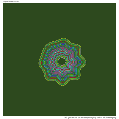 When Plunging Cairn till Besieging — Guilloché, 35 elements