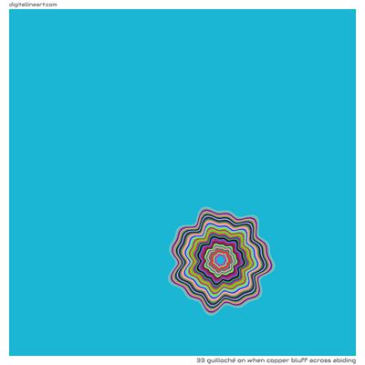When Copper Bluff across Abiding — Guilloché, 33 elements