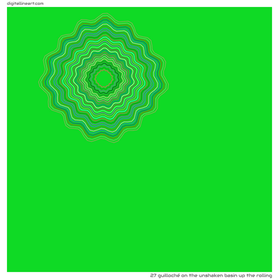 The Unshaken Basin up the Rolling — Guilloché, 27 elements