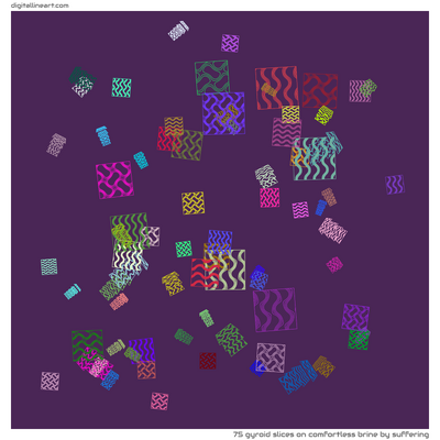Comfortless Brine by Suffering — 75 gyroid slices