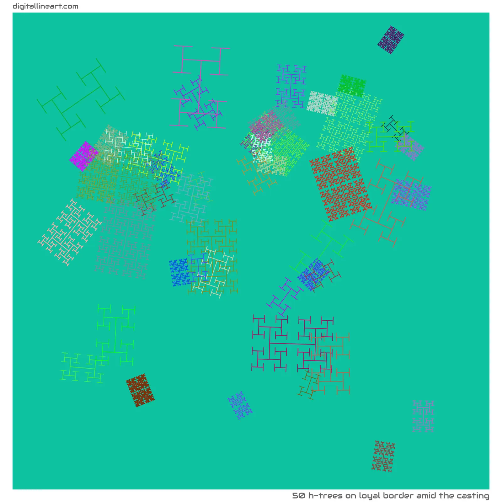 Loyal Border amid the Casting — 50 H-Trees