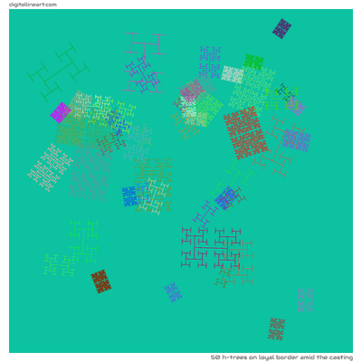 Loyal Border amid the Casting — 50 H-Trees