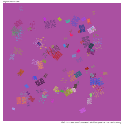 Furrowed Atoll opposite the Reckoning — 100 H-Trees