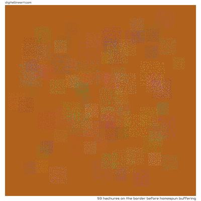 The Border before Homespun Buffering — 93 hachures