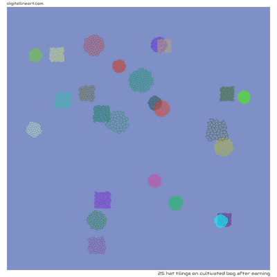 Cultivated Bog after Earning — 25 hat tilings