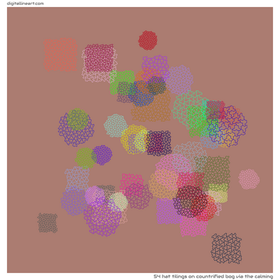 Countrified Bog via the Calming — 54 hat tilings