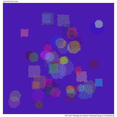 When Tranquil Bay in Enclosing — 54 hat tilings