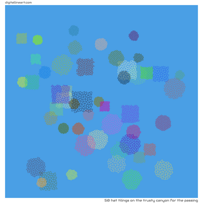 The Trusty Canyon for the Passing — 50 hat tilings