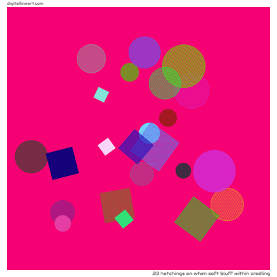 When Soft Bluff within Cradling — 23 hatchings