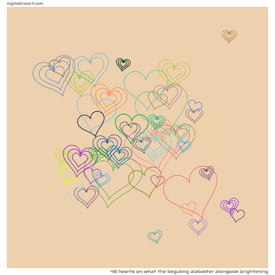 What the Beguiling Alabaster alongside Brightening — 48 hearts