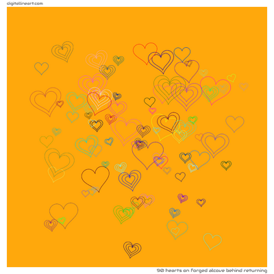 Forged Alcove behind Returning — 90 hearts