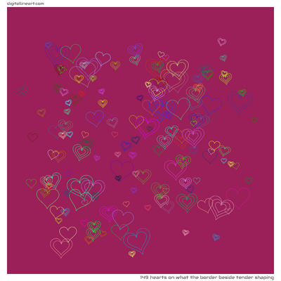 What the Border beside Tender Shaping — 149 hearts