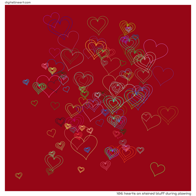 Stained Bluff During Plowing — 106 hearts