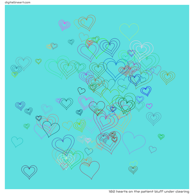 The Patient Bluff under Clearing — 102 hearts