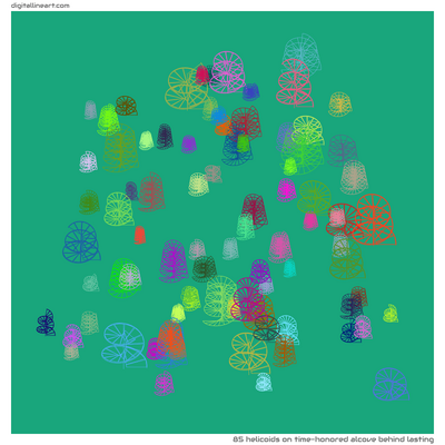 Time-honored Alcove behind Lasting — 85 helicoids