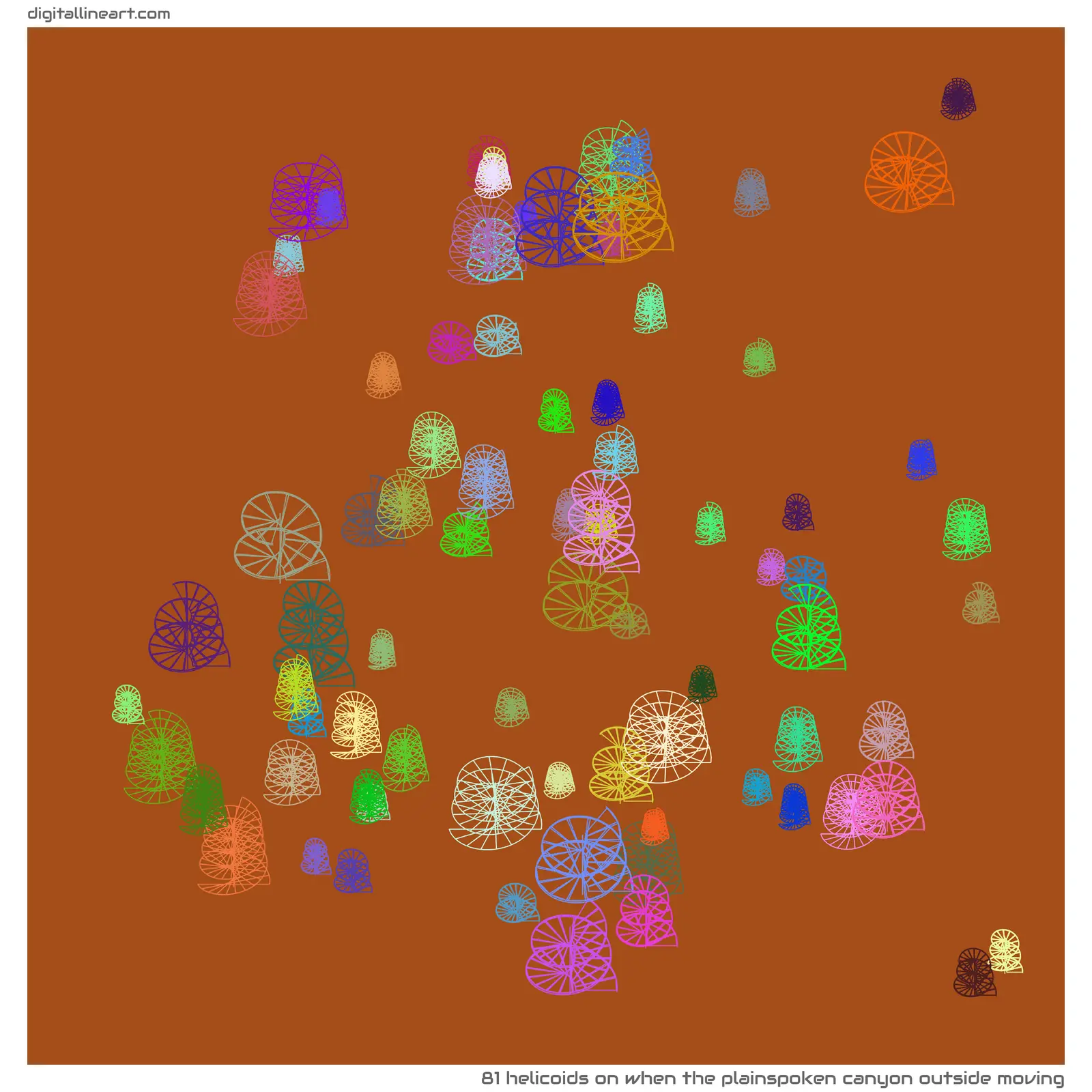 When the Plainspoken Canyon outside Moving — 81 helicoids