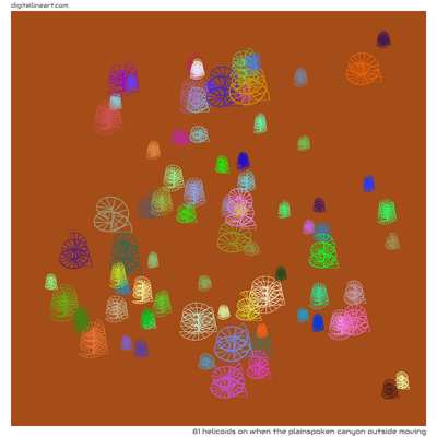 When the Plainspoken Canyon outside Moving — 81 helicoids