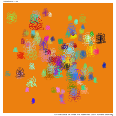 What the Reserved Basin toward Drawing — 107 helicoids