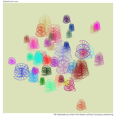 What the Bloom without Dreamy Mellowing — 46 helicoids