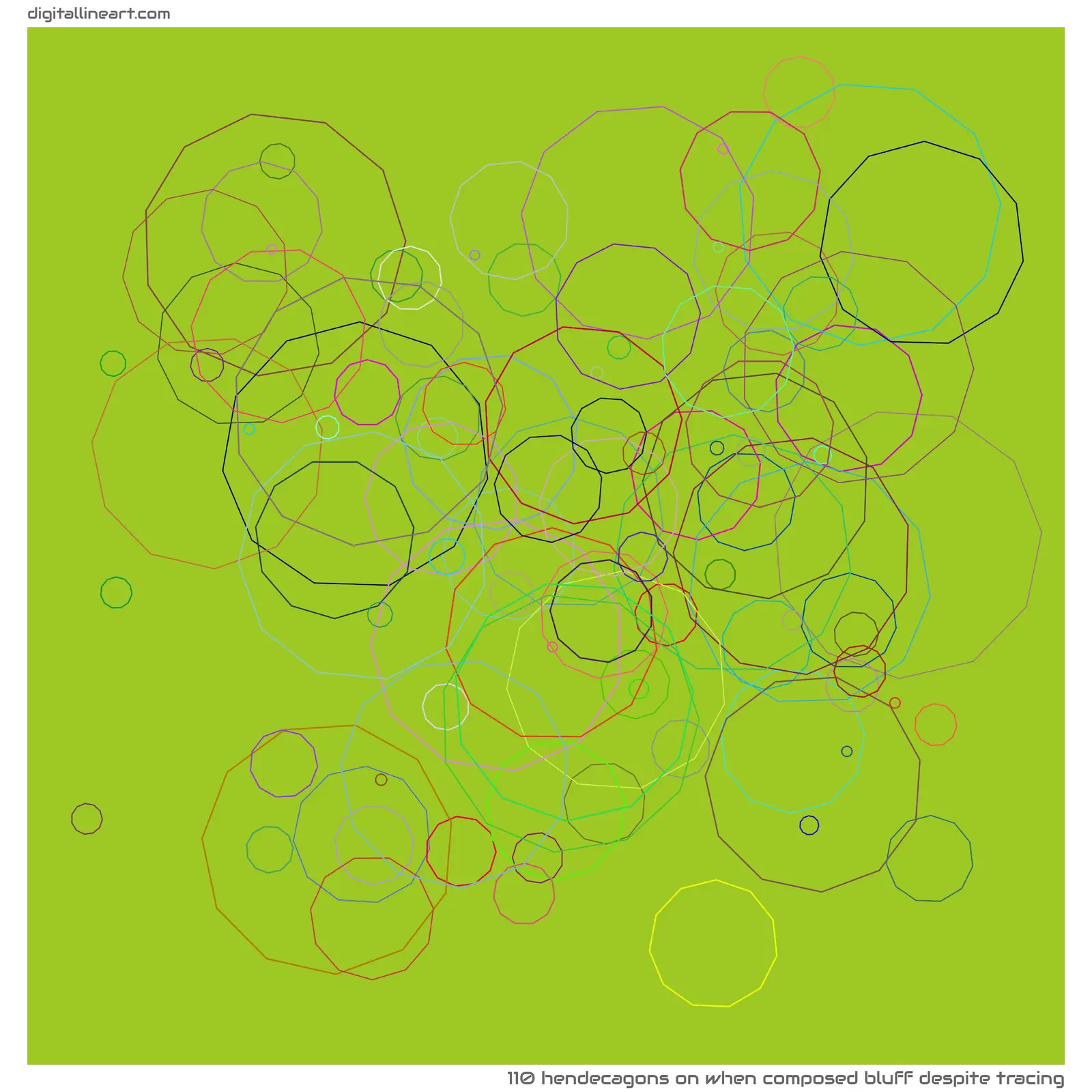 When Composed Bluff despite Tracing — 110 hendecagons