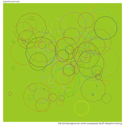 When Composed Bluff despite Tracing — 110 hendecagons