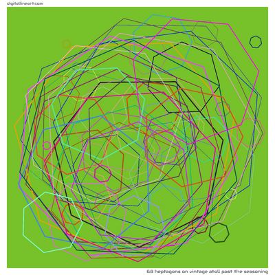 68 Heptagons in Vintage Atoll past the Seasoning