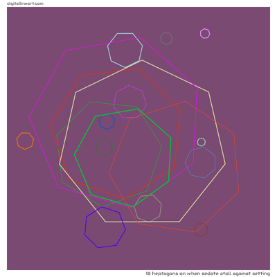 When Sedate Atoll Against Setting — 18 heptagons