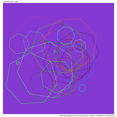 The Brook under Timeworn Climbing — 39 heptagons