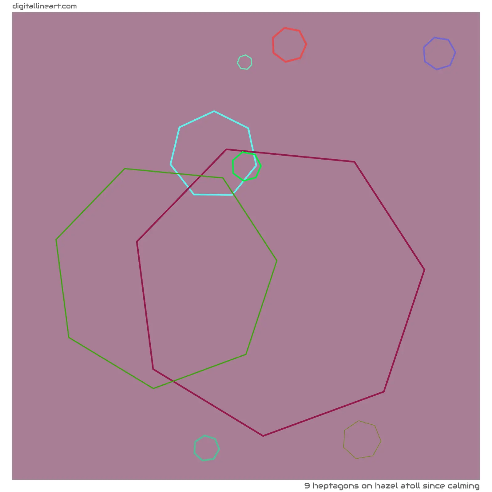 Hazel Atoll Since Calming — 9 heptagons