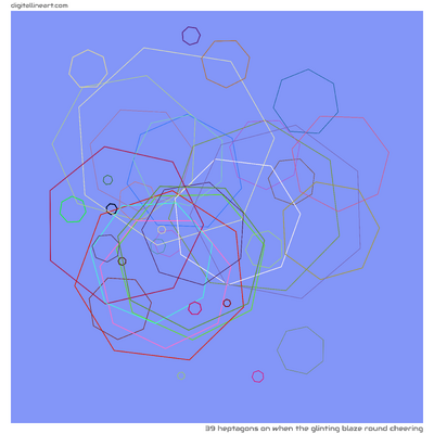 When the Glinting Blaze round Cheering — 39 heptagons