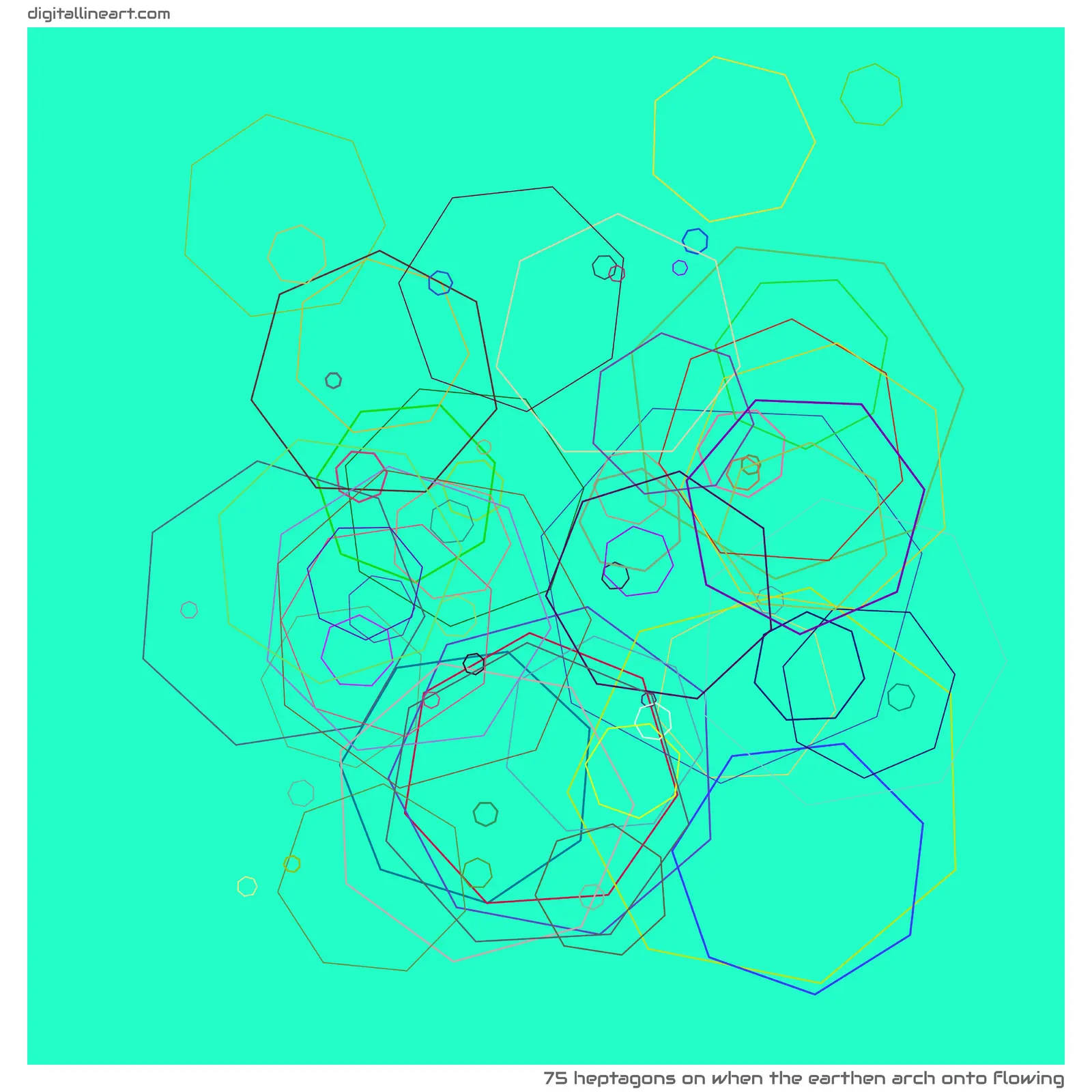 When the Earthen Arch onto Flowing — 75 heptagons