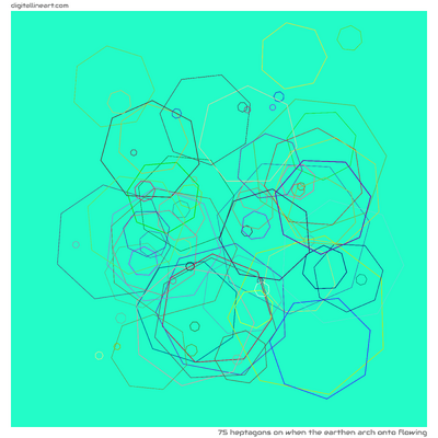 When the Earthen Arch onto Flowing — 75 heptagons