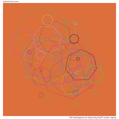 Leisurely Bluff under Aging — 53 heptagons