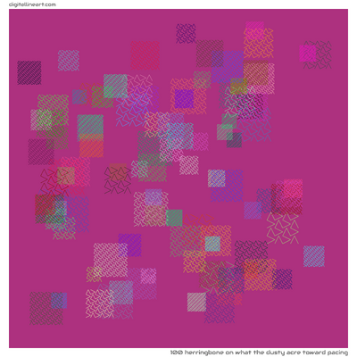 What the Dusty Acre toward Pacing — Herringbone, 100 elements