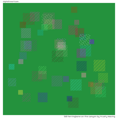 The Canyon by Trusty Moving — Herringbone, 50 elements