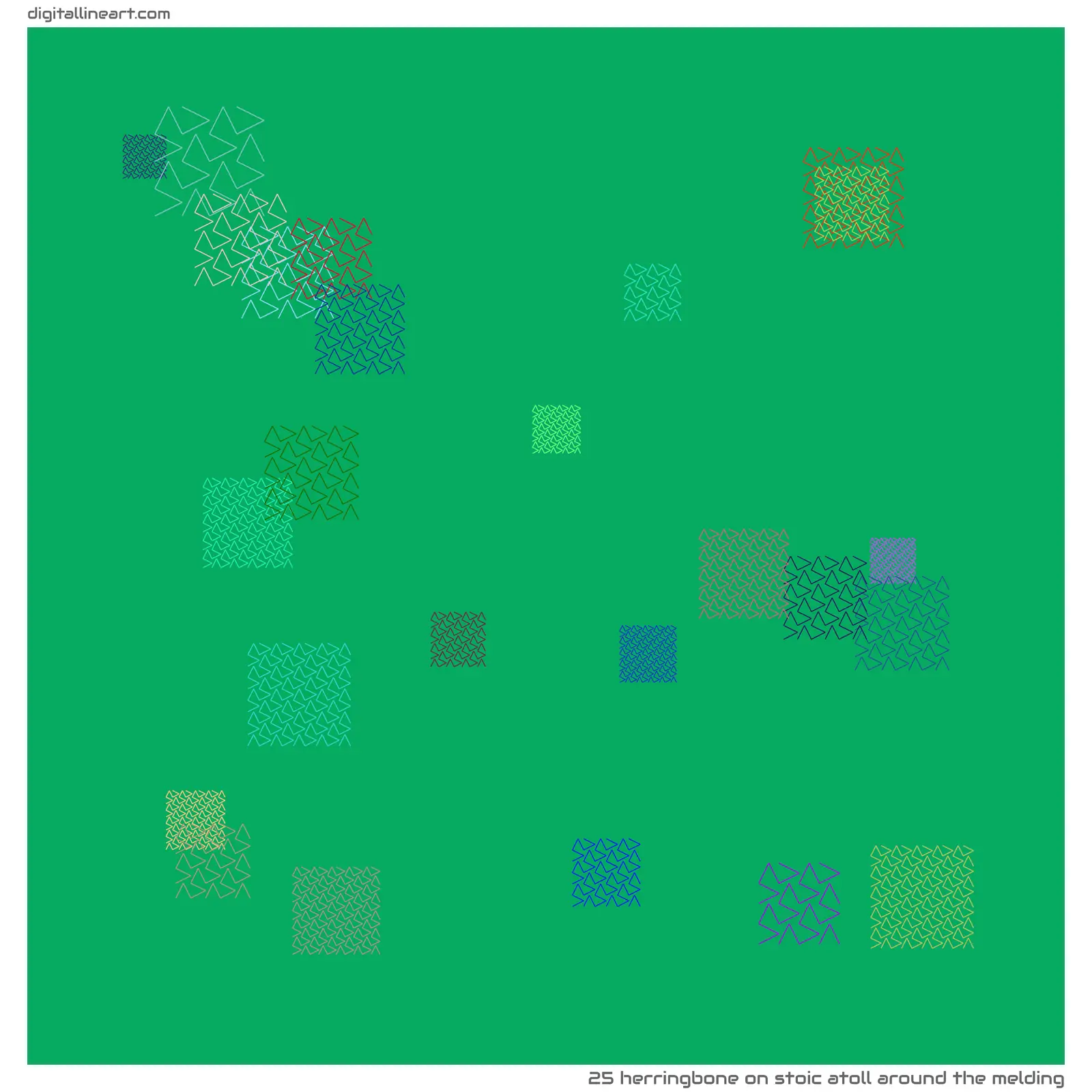 Stoic Atoll Around the Melding — Herringbone, 25 elements