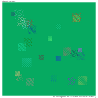 Stoic Atoll Around the Melding — Herringbone, 25 elements