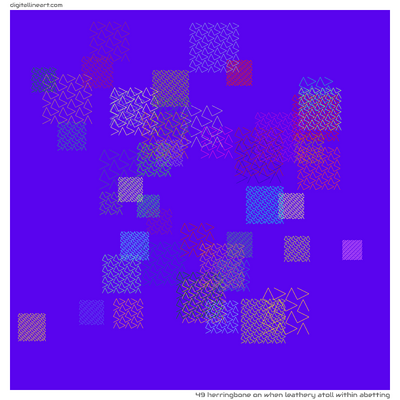 When Leathery Atoll within Abetting — Herringbone, 49 elements