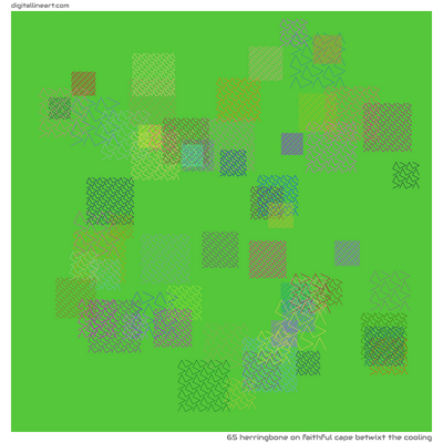 Faithful Cape betwixt the Cooling — Herringbone, 65 elements